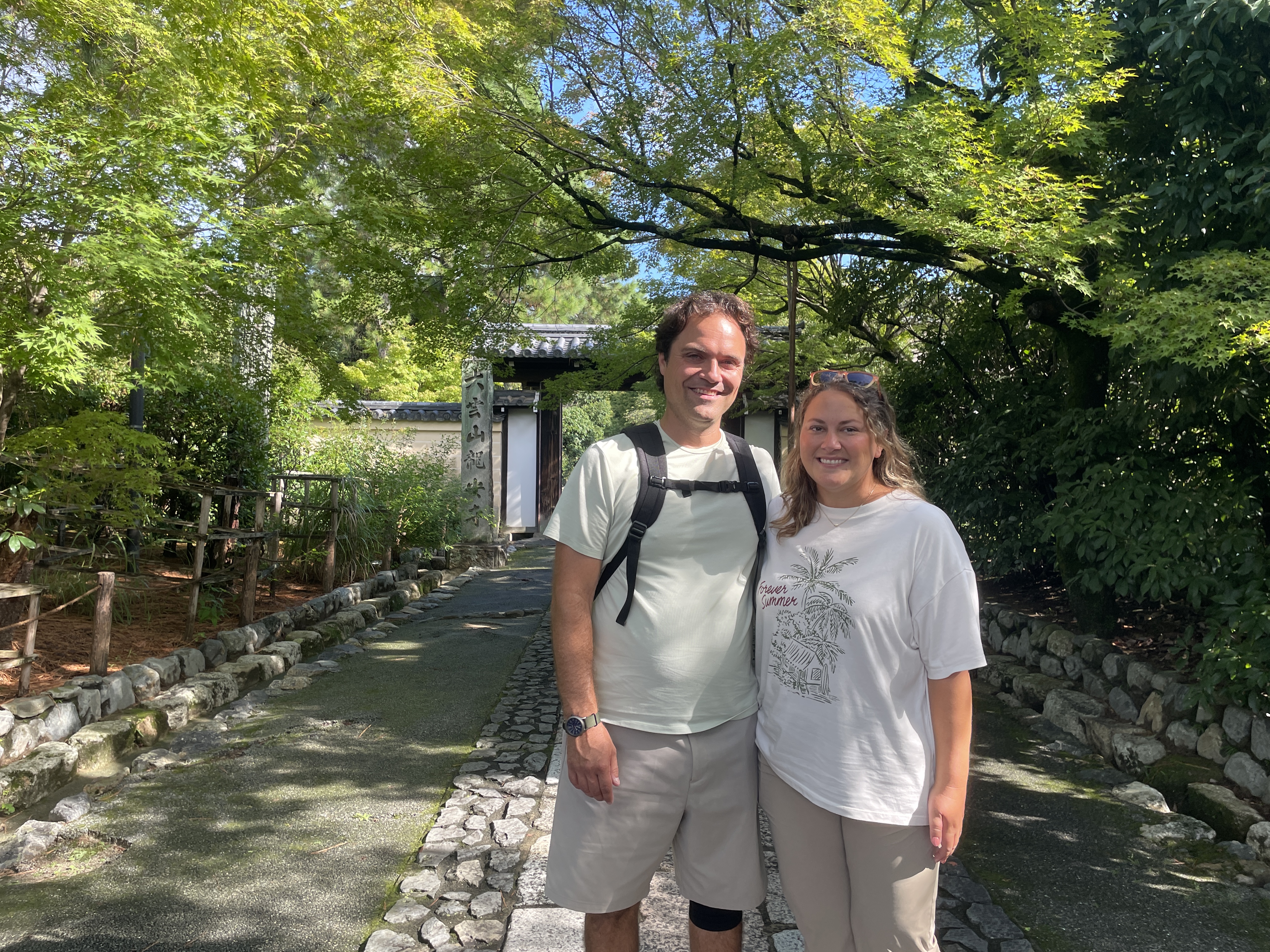 Don with a recent private tour group in the Arashiyama bamboo grove